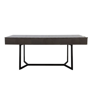 English Elm Modern Black Elegant 70.87" Computer Desk with Y-Shape Metal Legs, Spacious Top for Work & Study W331P286651