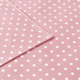 Mi Zone Polka Dot Casual Printed 100% Cotton Sheet Set MZ20-415 Pink