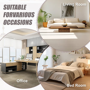 English Elm Modern Ergonomic Armchair with Generous Curved Armrests, Chenille Upholstery, 500lb Capacity, Cozy Lounge Seat Beige W395P380514