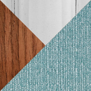 English Elm Adjustable Swivel Barstools Mid-century Modern Teal Fabric Walnut Chrome Set of 2 B202S02181
