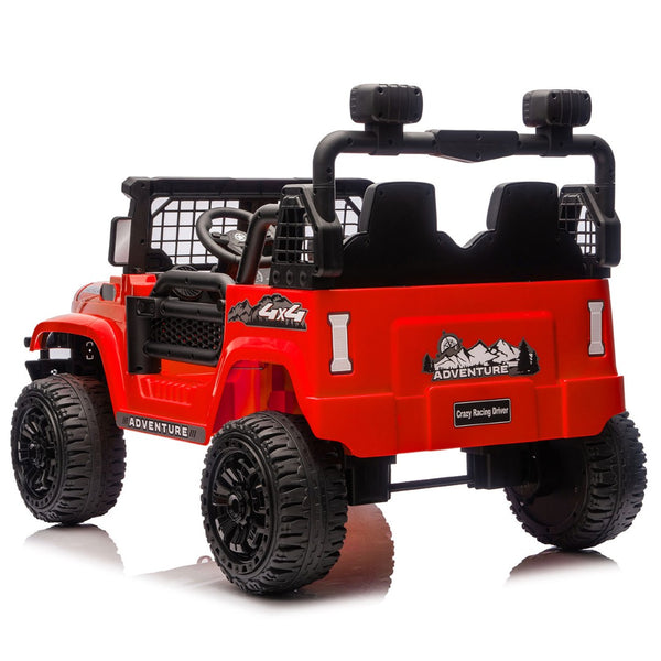 English Elm 24v Two Seater Kids Ride on Truck with Parental Remote and Four Wheel Suspension W1578P375445