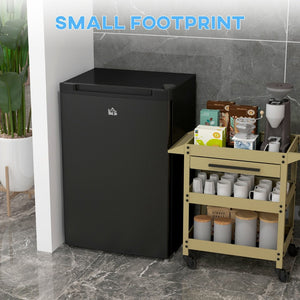 English Elm Homcom Compact Upright Freezer 3 Cu Ft with Adjustable Thermostat for Dorm Apartment W2225P200389