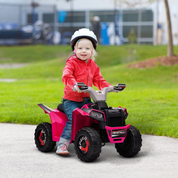 English Elm Aosom 6v Electric Toddler Atv Quad Ride on with Non-slip Grip and Durable Tires W2225P217194