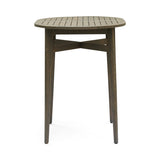 Christopher Knight Home® - Noble House - Stamford Outdoor Rustic Acacia Wood Bar Table with Slat Top