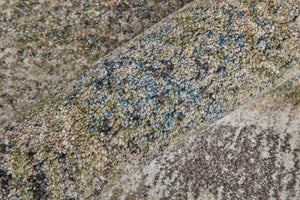 Feizy Rugs Skyview Abstract Distressed Gradient Area Rug - Plush Polypropylene Frieze Yarn For Modern Decor Gray,Taupe,Ivory Polypropylene Skv39q9fivygrne70