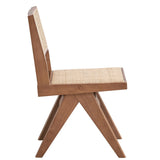 English Elm Beige and Natural Side Chair (Set Of 2)