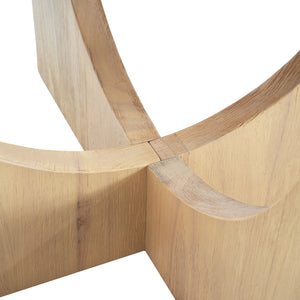 English Elm Christopher Knight Home® - 5PCS Mid-Century Modern Dining Set with Round Wood Table and Upholstered Fabric Chairs, Sleek Design Natural+Beige 58915.00LBE_N771P240935K