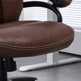 English Elm Vinsetto Heavy Duty Pu Leather Office Chair Hold Up To 400Lb, Brown