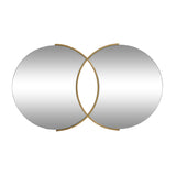 Christopher Knight Home® - Noble House - Hughey Modern Glam Overlapping Round Wall Mirror, Gold