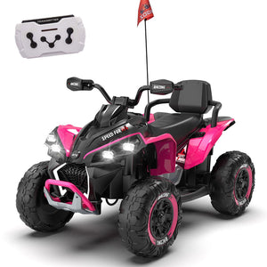 English Elm 24v Kids Electric Atv Xxxl Off-road Ride on with Parental Remote and Shock Absorbers W1578P352120