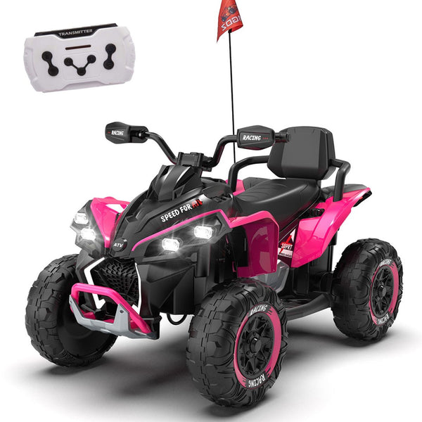 English Elm 24v Kids Electric Atv Xxxl Off-road Ride on with Parental Remote and Shock Absorbers W1578P352120