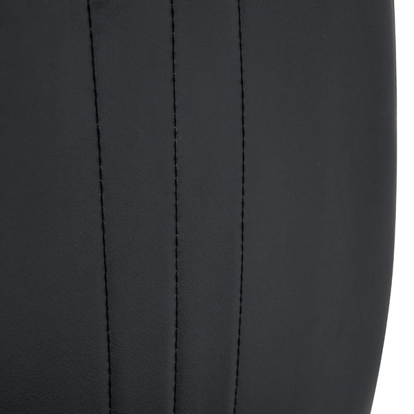 English Elm Set Of 4 Bow-Shaped Black Pu Chairs - Modern Elegance For Dining, Office, And Lounge Spaces W3226P279082-GIGA