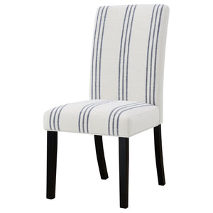 English Elm Evanston Farmhouse X-back Dining Chairs White Hardwood Set with Gray Upholstered Seats B062P441429