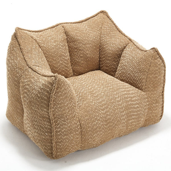 English Elm Sofa plush beanbag chair with superfiber cover and resilient foam filling for ultimate home comfort and relaxation Coffee W1996P252265