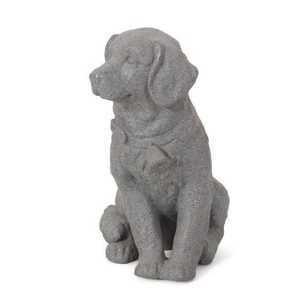 English Elm Christopher Knight Home® - MGO Puppy Garden Statue Stone Gray – Durable Cast Stone Magnesium Oxide, Weatherproof 15.25"H Charm 70877.00
