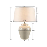 INK+IVY Anzio Modern/Contemporary Ceramic Table Lamp II153-0108 Cream