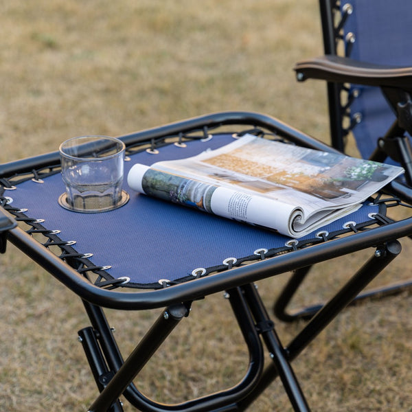 English Elm Outsunny Zero Gravity Chair Set With Side Table, Adjustable & Portable Lounge For Ultimate Comfort W2225P174099-GIGA