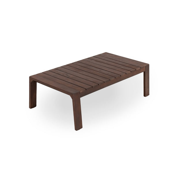 English Elm 2 Piece Acacia Wood Outdoor Sofa Set with Coffee Table and Weather Resistant Cushions Beige,Dark Brown N719P246159D