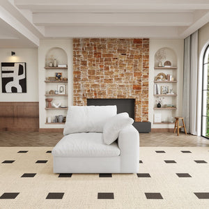 English Elm Cloud Modular U-Shaped Sectional Sofa With 2 Storage Ottomans – Luxurious Comfort For Living Spaces W2824S00013