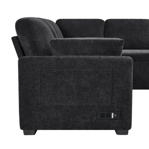 English Elm Swivel Barrel Accent Chair Chenille Tufted Round Club Seat for Living Room Lounge Black N719S002380B