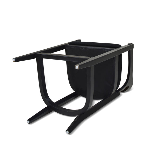 English Elm Jennifer Taylor Home - Americana Mid-Century Modern Cane Back Counter Stool - Elegant Jet Black Woven Design For Dining Spaces B2719P238382