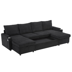 English Elm Swivel Barrel Accent Chair Chenille Tufted Round Club Seat for Living Room Lounge Black N719S002190B