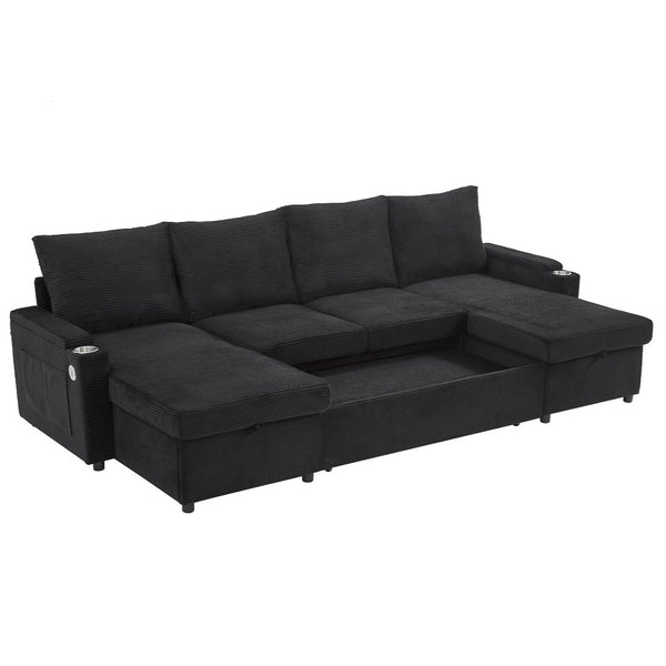 English Elm Swivel Barrel Accent Chair Chenille Tufted Round Club Seat for Living Room Lounge Black N719S002190B