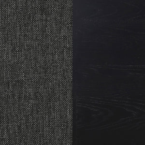 English Elm Houston 5-Piece Dining Set: Modern Charcoal Grey & Black Table With Plush Armchairs For Elegance B062S01228