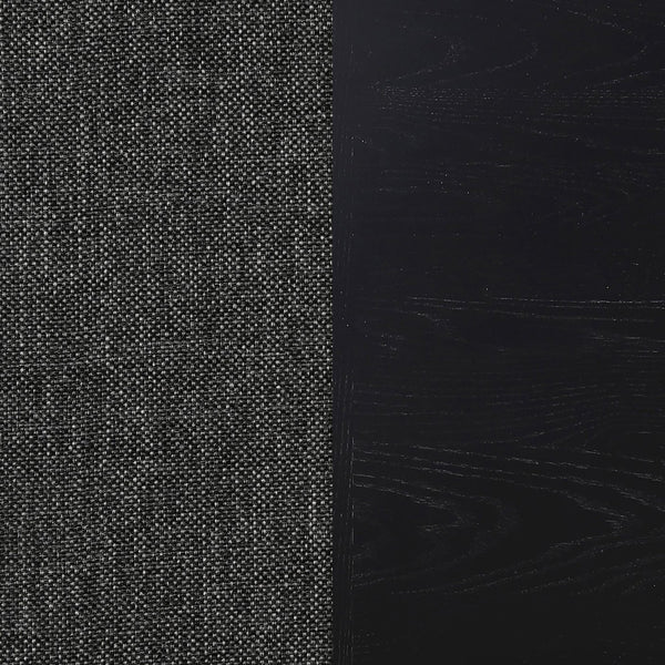 English Elm Houston 5-Piece Dining Set: Modern Charcoal Grey & Black Table With Plush Armchairs For Elegance B062S01228