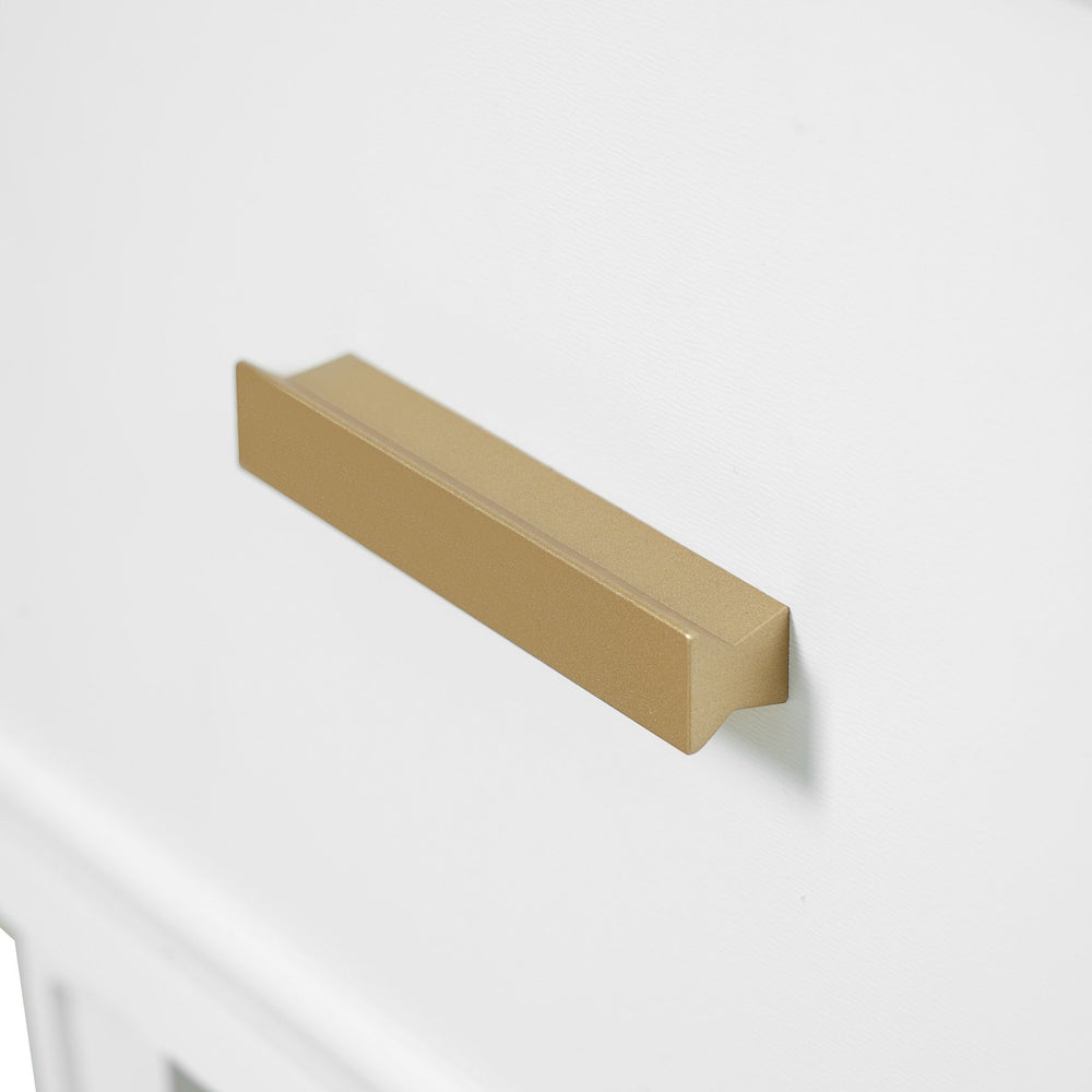 English Elm Christopher Knight Home® - 24" Bathroom Vanity with Ceramic Sink, Solid Wood Frame, Soft-Close Drawers & Ample Storage Appeal White N759P269734K