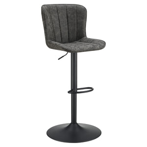 OSP Home Furnishings Kirkdale Height Adj Stool  - Set of 2 Charcoal