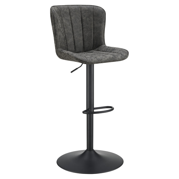 OSP Home Furnishings Kirkdale Height Adj Stool  - Set of 2 Charcoal