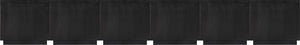 Meridian Furniture Navona Art Deco Oak Veneer Modular Buffet with Curved Doors for Dining Room Storage Black 189 inches 77001Black-T-6PC