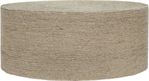 Meridian Furniture Meadow Hand-wrapped Jute Round Coffee Table Artisan Coastal Boho Living Room Accent 77003Natural-CT