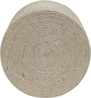 Meridian Furniture Meadow Hand-wrapped Jute Rope End Table with Iron Frame Coastal Boho Accent 77003Natural-ET