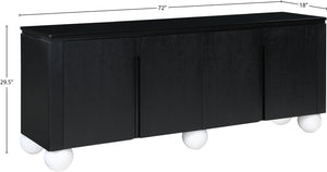 Cardiff Black Sideboard/Buffet 77022Black Meridian Furniture