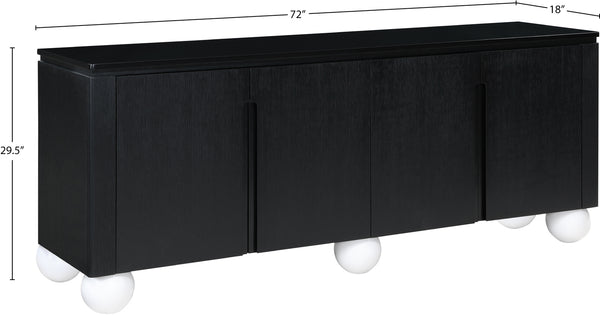 Cardiff Black Sideboard/Buffet 77022Black Meridian Furniture