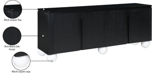 Cardiff Black Sideboard/Buffet 77022Black Meridian Furniture