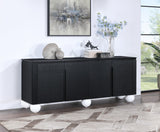Cardiff Black Sideboard/Buffet 77022Black Meridian Furniture