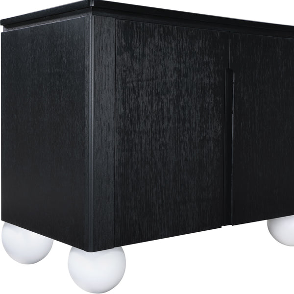 Cardiff Black Sideboard/Buffet 77022Black Meridian Furniture