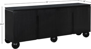 Cardiff Black Sideboard/Buffet 77023Black Meridian Furniture