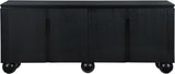 Cardiff Black Sideboard/Buffet 77023Black Meridian Furniture