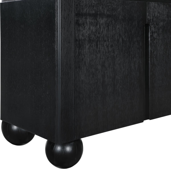 Cardiff Black Sideboard/Buffet 77023Black Meridian Furniture