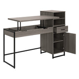 OSP Home Furnishings Hagney Lane Sit-To-Stand Desk Farm Oak