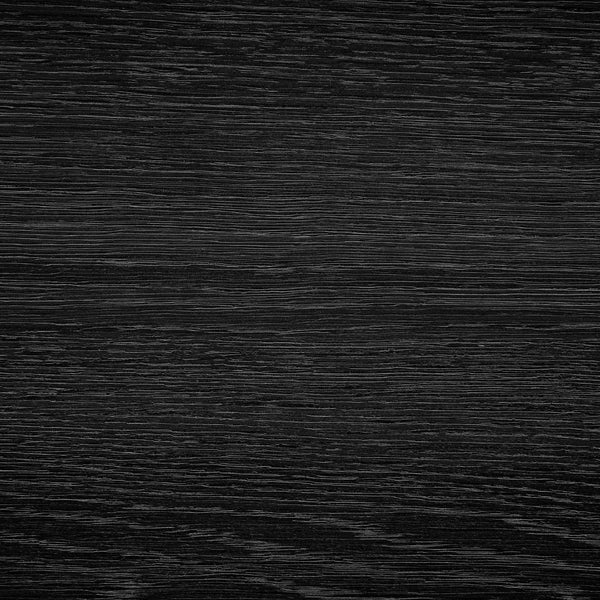 Meridian Furniture Madera Fluted Cylindrical Oak Veneer End Table with Art Deco Sculptural Style for Living Room Black 77031Black-ET