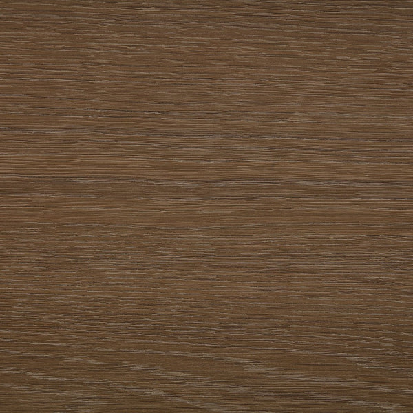 Meridian Furniture Madera Fluted Drum Round Oak Veneer Coffee Table with Caster Wheels for Bold Living Rooms Brown Walnut 77031Brown-CT
