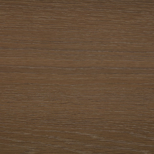 Meridian Furniture Madera Fluted Cylindrical Oak Veneer End Table with Art Deco Sculptural Style for Living Room Brown Walnut 77031Brown-ET