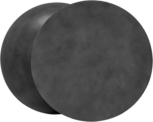 Meridian Furniture Boulder Sculptural Iron Coffee Table with Antique Finish for Modern Eclectic Living Rooms Black 77034Black-CT