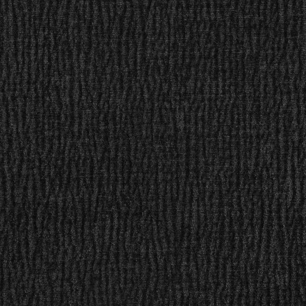 Meridian Furniture Bastille Chenille Upholstered Dining Arm Chair with Forged Iron Legs for Elegant Rooms Black Set of 1 77037Black-AC