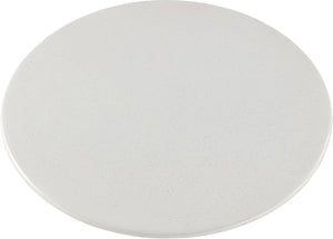 Meridian Furniture Sano Round Concrete Pedestal Dining Table Art Deco Sculptural Base Indoor Outdoor Use Cream 60 inches 77041Cream-DT60